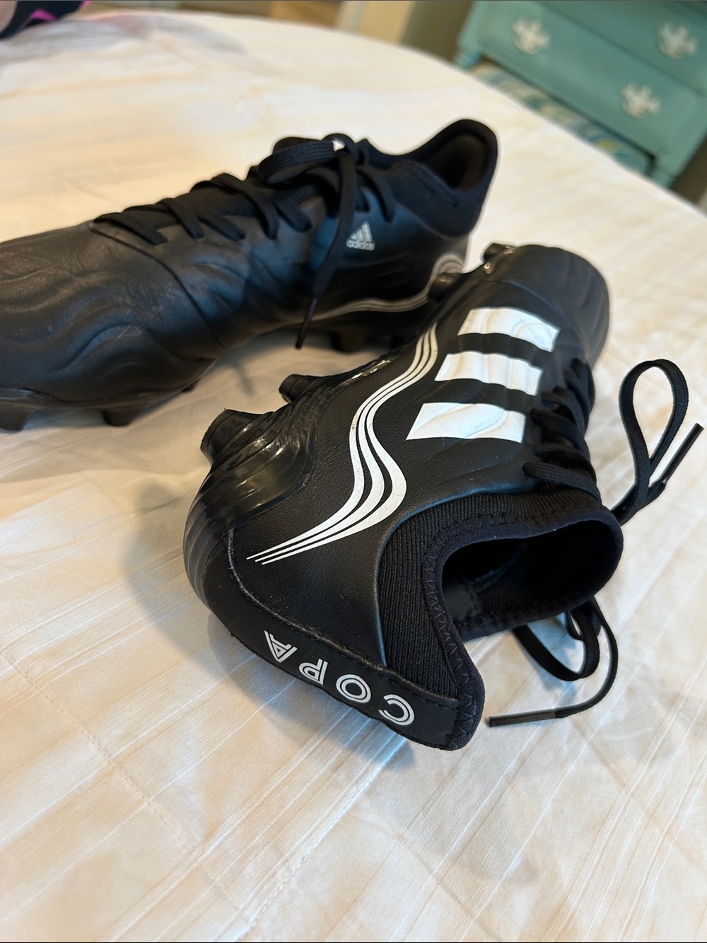 adidas Black & White Copa Men's Soccer Cleats